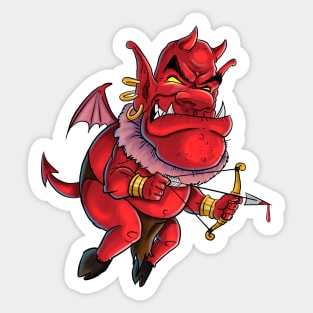 Devil Cupid Sticker